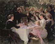 Peder Severin Kroyer hip hip hurrah artists party at skagen china oil painting reproduction
